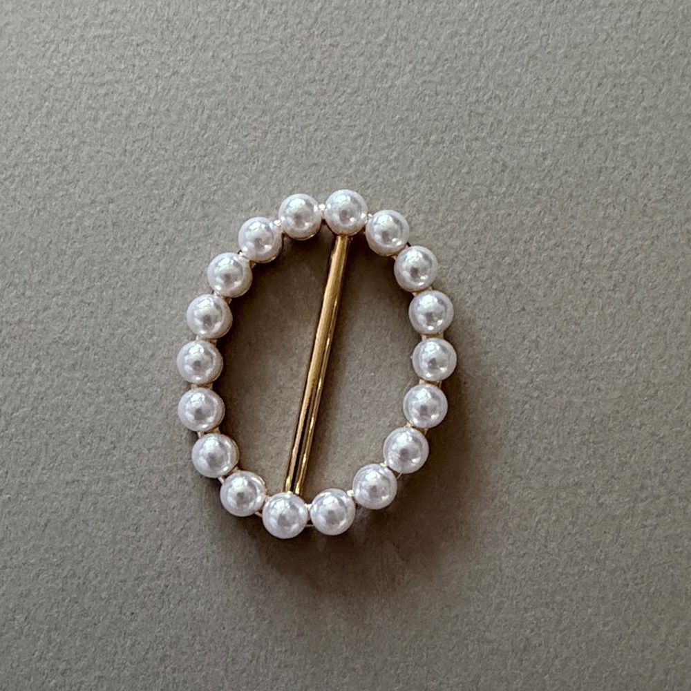 Pearl Ring Scarf Accessory A1656 - Picture 4 of 4